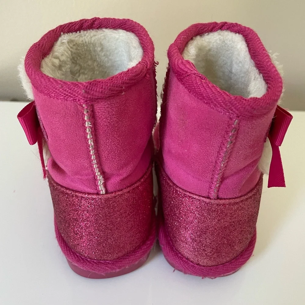 3/$30 Kids Toddler Girl Size 7/8 Lily & Dan Cold Boots Pink